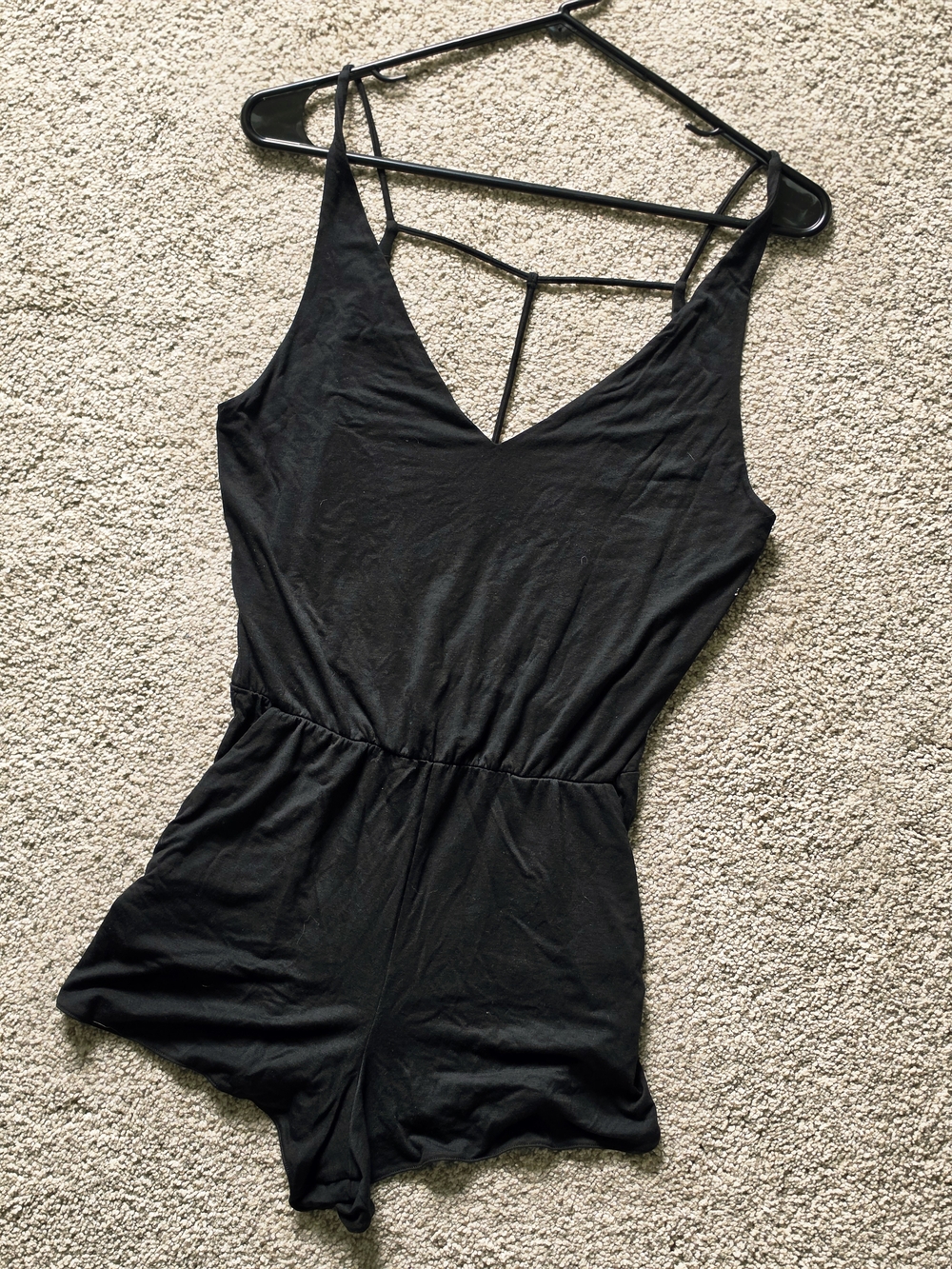 Victoria's Secret Black Strappy Romper